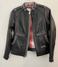 Harley Davidson Riding Gear Size medium M Goat Skin Leather Jacket coat womens picture