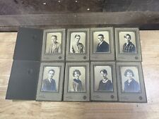 Lot Of 8 Vintage Cabinet Cards School Photos Men/Women Rempes Studio Greensburg picture