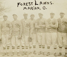 Rare 1912 Forest Lawns Baseball Team RPPC Postcard Marion Ohio Sports OH picture