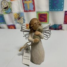 Willow Tree With Affection Angel w/ Cat Figurine 2003 Demdaco Kitten Susan Lordi picture