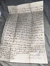 1833 Letter Appointing Attorney on Mortgage Lucian B Page Keene NH Genealogy picture