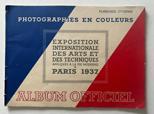 Vintage 1937 Paris International Arts Techniques Exposition Color Album original picture