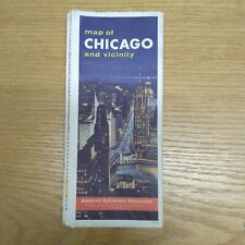 Map of Chicago and Vicinity by AAA Travel 1961 picture