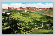 Postcard Loveland Pass Colorado CO, Vintage Linen L18 picture