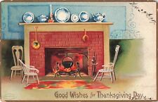 Ellen Clapsaddle Signed Good Wishes for Thanksgiving Day c.1907 Postcard B512 picture