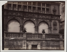 Paris, Cour-la-Reine façade, ca.1880, vintage albumin print vintage print, le picture