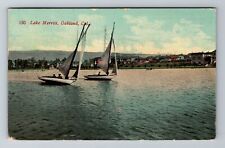 Oakland CA-California, Lake Merritt, Antique, Vintage c1912 Souvenir Postcard picture