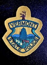 Vermont State Police 1st Issue Felt Shoulder Patch - Vintage ~ RARE picture