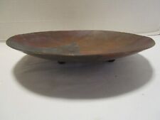 Metalwork Handcrafted footed Brass copper bronze steel Bowl decorative 9.50