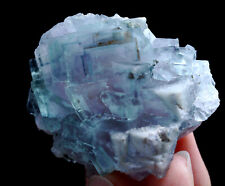 43g Natural Phantom Window Purple Green Fluorite Mineral Specimen/China picture