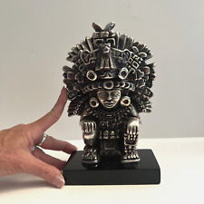 D’Argenta Silver Plated Aztec Statue 8.75” Mayan Mexico Sculpture MSRP $502.00 picture