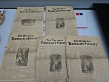 Lot Of 5 Rare original THE NATIONAL TEMPERANCE ADVOCATE NY 1882 &1885 TRL7#67 picture