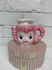 vintage ceramic rare PY Japan Lefton Pink poodle creamer  picture