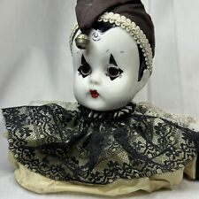 Vintage Pierrot Harlequin Baby Bust Clown Bell picture