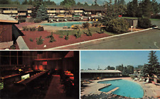 Ukiah California, Manor Inn, Multi View, Restaurant, Pool, Vintage Postcard picture