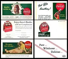 ORIGINAL 1940’S COCA-COLA POSTCARDS   -  INCLUDES FREE COKE picture