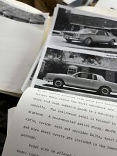 Rare Detroit 1976 Auto Show Press Kit BW Photos Buick Lincoln Chrysler Ford picture