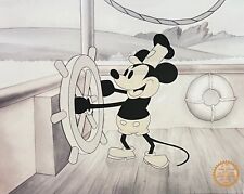 DISNEY Mickey Mouse Steamboat Willie Limited Edition Sericel Animation Art Cel picture