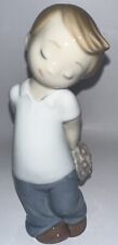 Lladro “Love Is…him” Boy with Flowers Figurine picture