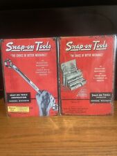 2-SNAP-ON TOOLS METAL SIGNS 8”x12”LONG NEW WRAPPED PLASTIC FOR MAN CAVE-SHOP picture