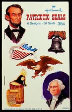 Vintage HALLMARK CARDS Patriotic Seals NOS Unused  - Y-81 picture