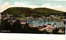 Camden Maine Village View Vintage Postcard c1901 Undivided Back Unposted picture