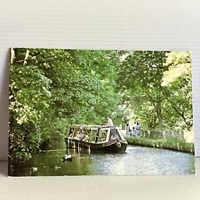 Postcard UK Huddersfield Canal Society Benjamin Outram Narrow Boat picture