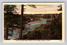 Toronto Ontario-Canada, Scenic Views at the Humber, Vintage c1944 Postcard picture