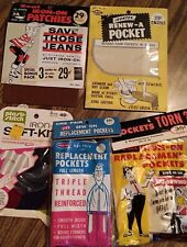Lot Of Vintage Iron On Mending Pockets picture