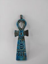 RARE ANTIQUE ANCIENT EGYPTIAN Stone Key of Life Good Luck Hieroglyphic Bc picture