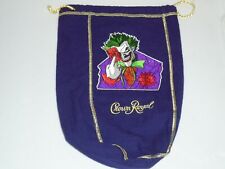Custom Crown Royal Bag Large Purple w/ The Joker Patch picture
