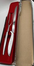 VTG MCM Gerber Legendary Blade Carving Knife Fork Set Never Used Box Smashed picture