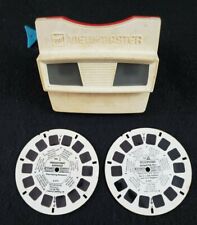 VINTAGE GAF Viewmaster + 2 Reels Yellowstone National Park & Prehistoric Animals picture