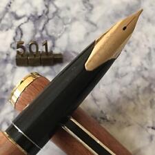 PILOT Overhauled Fountain Pen Custom Wooden Shaft 18K Japan Used Authentic (K) picture