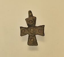 Holy Land, Nice early Byzantine bronze cross pendant. picture