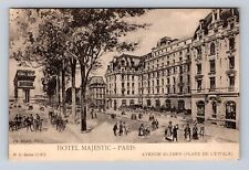 Paris, Hotel Majestic, Advertising, Antique Vintage Souvenir Postcard picture