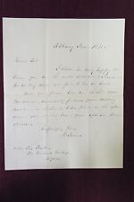 1855 Letter written To Charles Clark-from W James-- Albany preacher- New York picture