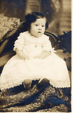 c.1890s sepia Photograph baby  4.25 X 6.5