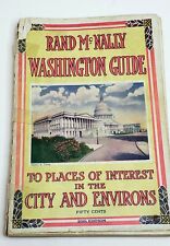 Antique 1925 RAND McNALLY  Washington Guide 20th Edition  picture