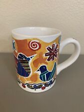 Betsy Cooper Originals Somali Ceramic Mug Birds Flowers picture