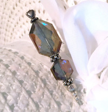 HATPIN with AURORA BOREALIS Faceted Crystals - 8