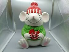 Homeworx Christmas Mouse Cookie Jar MINT picture