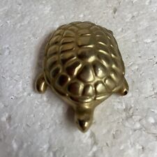 Avon Turtle Sweet Honesty Perfume Metal Box Small Clasp Compact Gold Womans Full picture