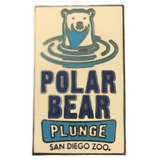 Vintage San Diego Zoo Polar Bear Plunge Travel Souvenir Pin picture