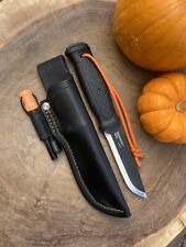 Leather Sheath For Mora Garberg/Kansbol With Orange Ferro Tod Glow In The Dark picture