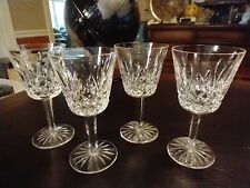 4 WATERFORD Lismore Claret Wine Water Glasses 5 7/8