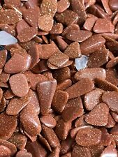 8oz Goldstone Gold Chips Size #2 5-15mm Distant Reiki Healing Crystal Protection picture