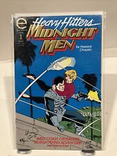 Heavy Hitters Midnight Men #1 Epic Comics VF/NM Signed By Artist 219/250 picture