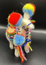 Peruvian Llama 5 in Collectable Handmade Ornament Figurine New Art Peru picture