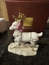 Lenox Our Family Holiday Sleigh Reindeer 2004 Christmas Figure Deer Gold picture